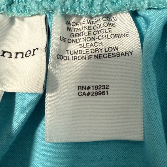 Alfred Dunner Turquoise Straight Leg Pull-On Pants
SZ14. - Picture 4 of 12